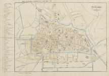 214037 Plattegrond van de stad Utrecht, met weergave van het stratenplan met namen, bebouwing, wegen en watergangen. ...